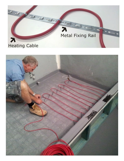 in screed heating